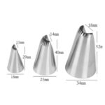 3 Pcs Set Lotus Flower Piping Nozzles #899 #D68 #98