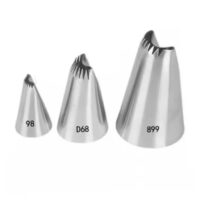 3 Pcs Set Lotus Flower Piping Nozzles #899 #D68 #98 (2)