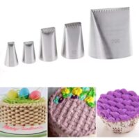 5 Pcs Set Basket weave Piping Nozzles