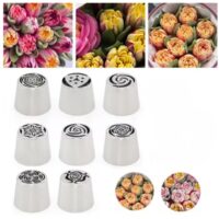 8 Pcs Set Large Russian Flower Nozzles