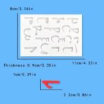 Arabic Letters numbers Silicone Mold (2)