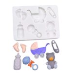 Baby Shower Theme Silicone Mold