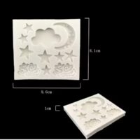 Cloud Moon Star Silicone Mold