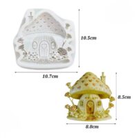 Heart Mushroom Castle Silicone Silicone Mold