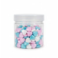 Hearts Pastel Colors Sugar Spirnkles