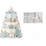 House Christmas Village Silicone Mold