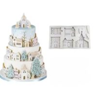 House Christmas Village Silicone Mold