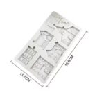 House Christmas Village Silicone Mold