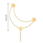 Ramadan Metal Moon Cake Topper