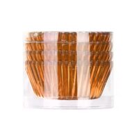 100 Pcs Set Orange Cupcake Foil Baking Liner