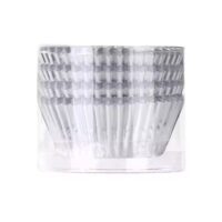100 Pcs Set Silver Cupcake Foil Baking Liner