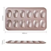 12 Cavities Madeleine Carbon Steel Nonstick Pan (2)
