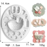 Baby Blocks Letter Silicone Mold 1