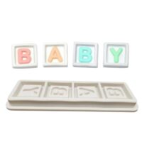 Baby Blocks Letter Silicone Mold