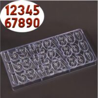 Number Polycarbonate Chocolate Mould