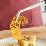 STAINLESS STEEL GARNISH TWEEZER BENT 8