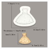 Skirt Princess Silicone Mold