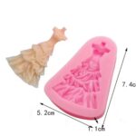 Skirt Princess Silicone Mold z