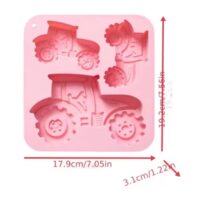 Tractor Shaped Silicone Mold