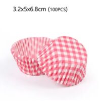 100 Pcs Pink Cupcake Liners
