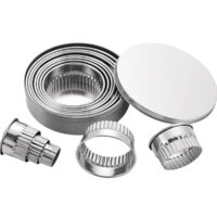 11 PCS Set Fluted Edge Stainless Steel Round Cutter