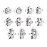 11 PCS Set Fluted Edge Stainless Steel Round Cutter