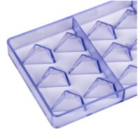 18 Cavity Triangle Diamond Shaped Chocolate Polycarbonate Mould