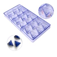 18 Cavity Triangle Diamond Shaped Chocolate Polycarbonate Mould