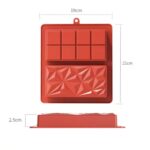 2 Cavities Dubai Chocolate Bar Silicone Chocolate Mould