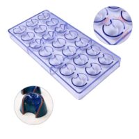 21 Cavity Crescent Moon Shaped Chocolate Polycarbonate Mould