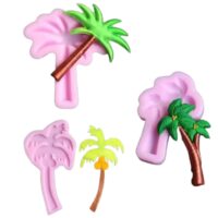 3 Pcs Coconut Tree Silicone Mold