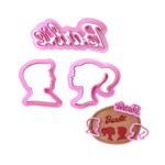 3 Pcs Set Barbie Themed Cookie Fondant Cutter