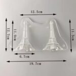 3D Eiffel Tower Shaped Plastic Chocolate Mould