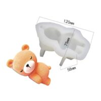 3D Sleeping Bear Silicone Mold