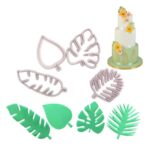 4 Psc Set Tropical Leaves Cookie Fondant Cutters
