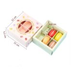 5 Cavities Macaron Box Green 11x12 cm (2)