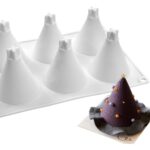 8 Cavities Cone Mousse Cake Silicone Pan