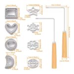 9 Pcs Set Aluminum Rosette & Timbale For Fried Cookies