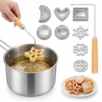 9 Pcs Set Aluminum Rosette & Timbale For Fried Cookies
