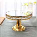 Golden Mirror Cake & Cupcake Display Stand