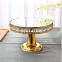 Golden Mirror Cake & Cupcake Display Stand