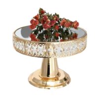 Golden Mirror Cake & Cupcake Display Stand