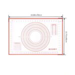 Non Stick Fondant Rolling Silicone Mat 50x40cm