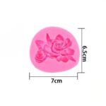 Open Rose, Bud & Leaves Silicone Mold