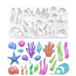 Seaweed Coral Shell Conch Starfish Silicone Mold
