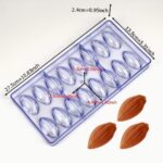 24 Cavities Cocoa Pod Polycarbonate Chocolate Mould
