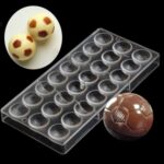 24 Cavities Football Shape Polycarbonate Chocolate Mould