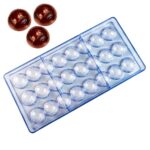 24 Cavities Football Shape Polycarbonate Chocolate Mould