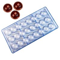 24 Cavities Football Shape Polycarbonate Chocolate Mould