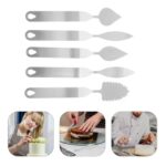 5pcs Chocolate Leaf Feather Chocolate Spatula